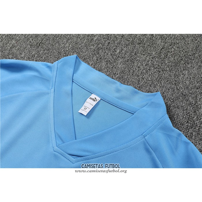 Chandal del Manchester City Manga Corta 2022/2023 Azul - Pantalon Corto